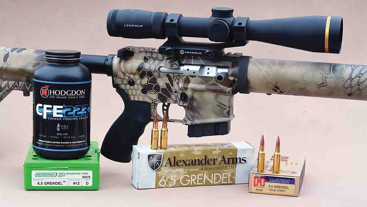 An Alexander Arms AR-15-pattern rifle chambered in 6.5 Grendel offers accuracy and outstanding long-range capability.